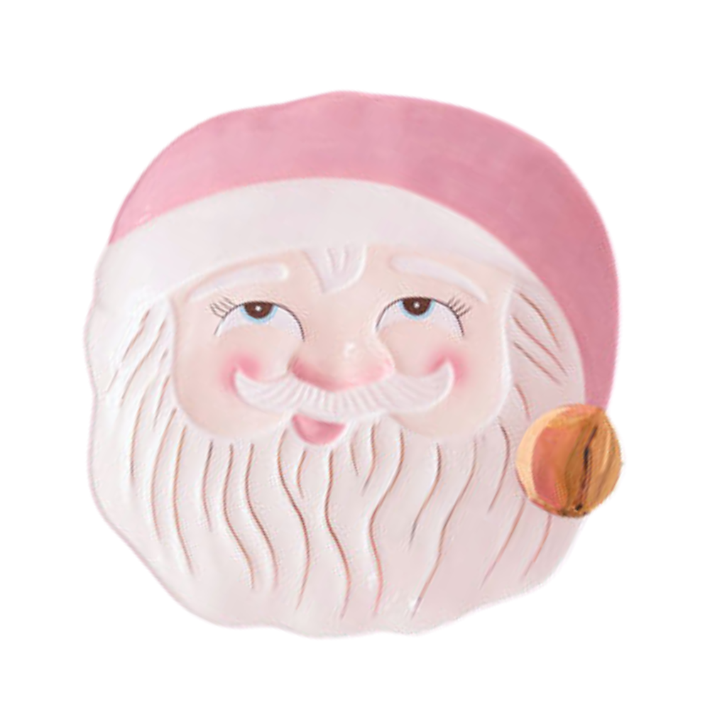 PAPA NOEL PINK SANTA PLATTER One Hundred 80 Degrees Seasonal & Holiday Decorations Bonjour Fete - Party Supplies