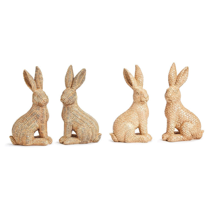 Rattan Weave Bunny Set Bonjour Fete Party Supplies Easter Home