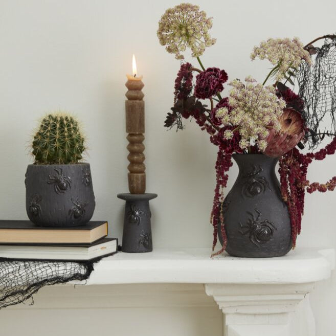 SCUTTLING SPIDERS CANDLE HOLDER Accent Decor Halloween Home Decor SCUTTLING SPIDERS CANDLE HOLDER Bonjour Fete - Party Supplies