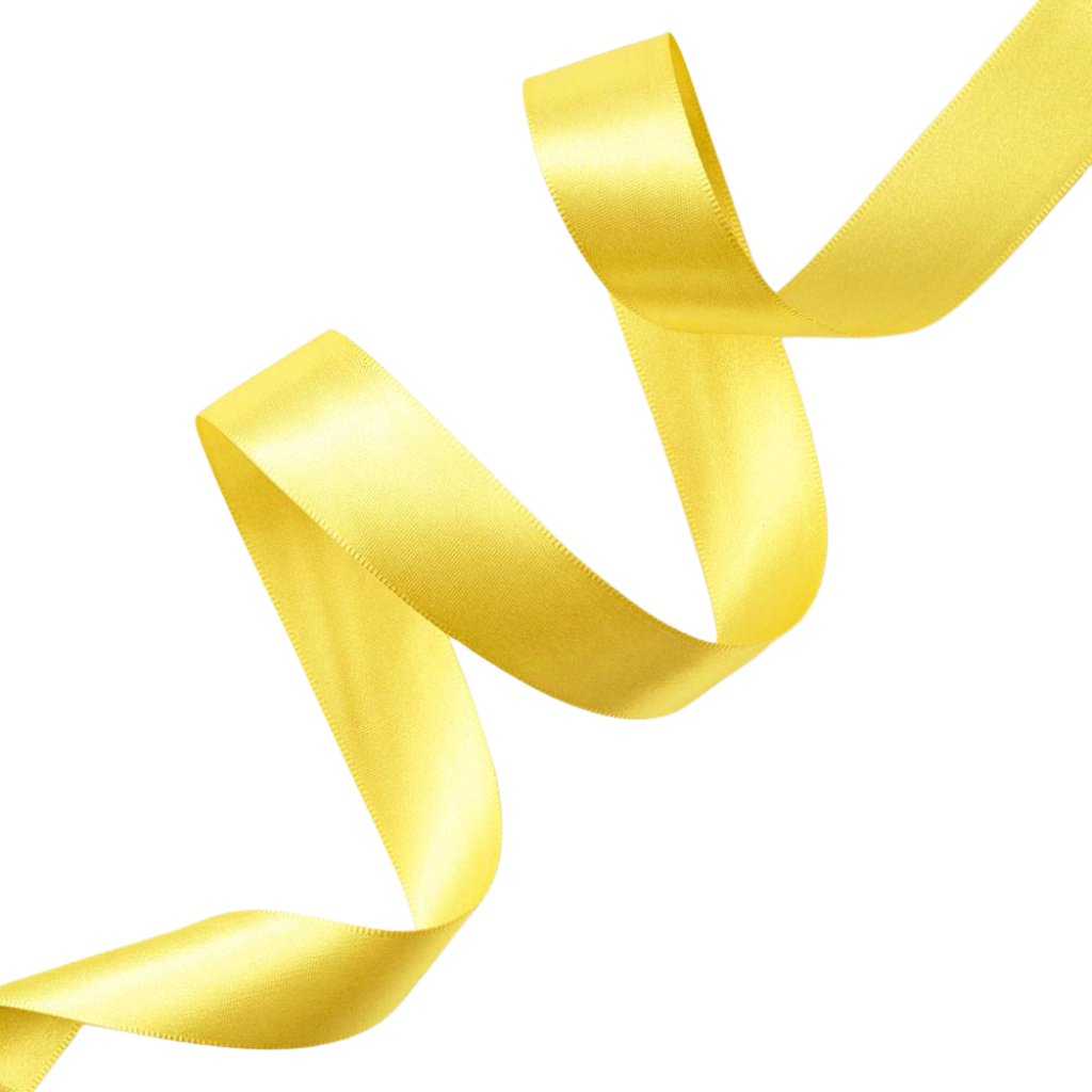 Sunshine Yellow Satin Ribbon