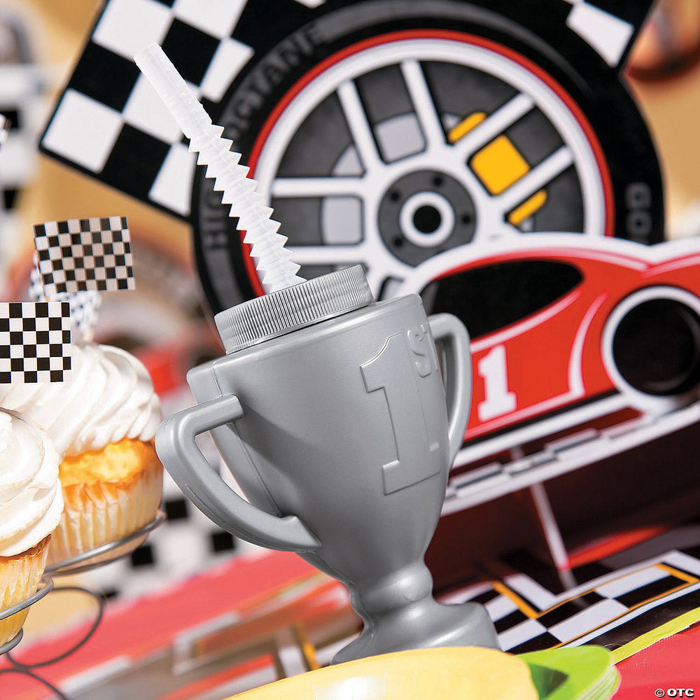 TROPHY TUMBLER CUP WITH STRAW Fun Express Cups TROPHY TUMBLER CUP WITH STRAW Bonjour Fete - Party Supplies