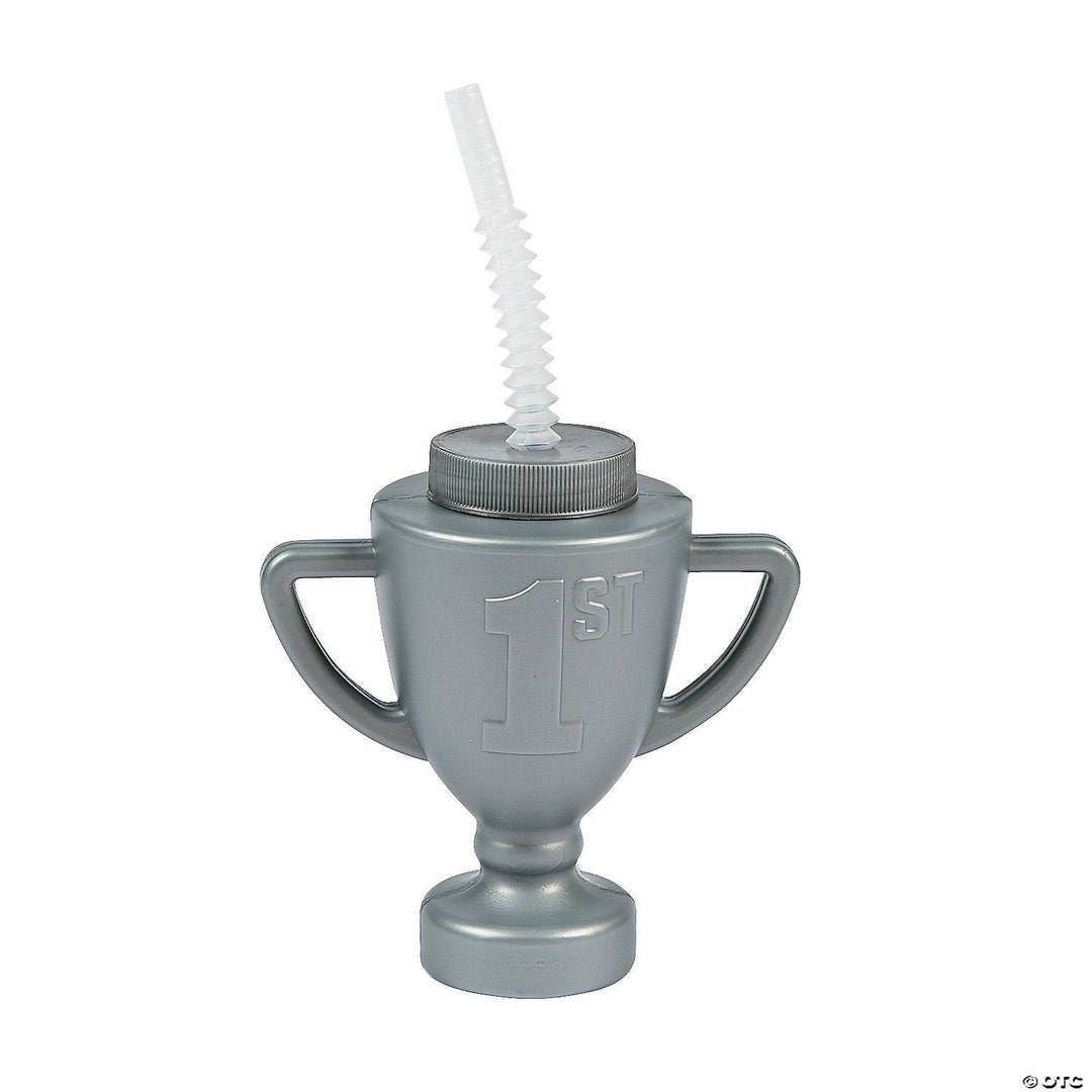 TROPHY TUMBLER CUP WITH STRAW Fun Express Cups TROPHY TUMBLER CUP WITH STRAW Bonjour Fete - Party Supplies