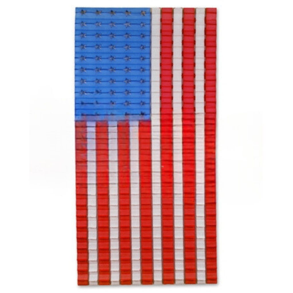 USA FLAG HONEYCOMB DECORATION Devra Party 4th of July Bonjour Fete - Party Supplies