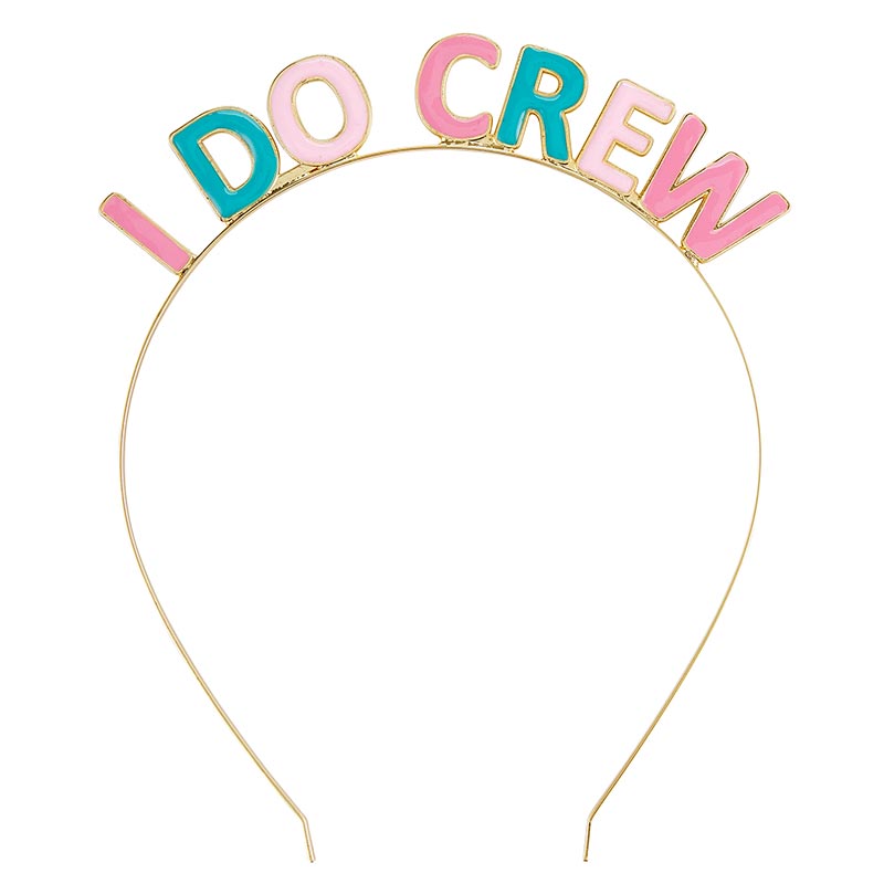 HEADBAND - I DO CREW Slant Collections by Creative Brands Headbands Bonjour Fete - Party Supplies