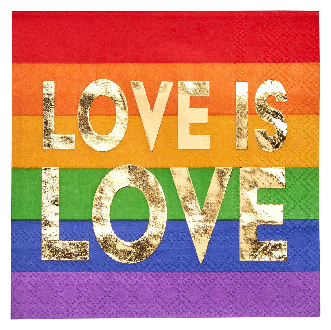 Cocktail Napkin Pride Love/20pk Sophistiplate Bonjour Fete - Party Supplies