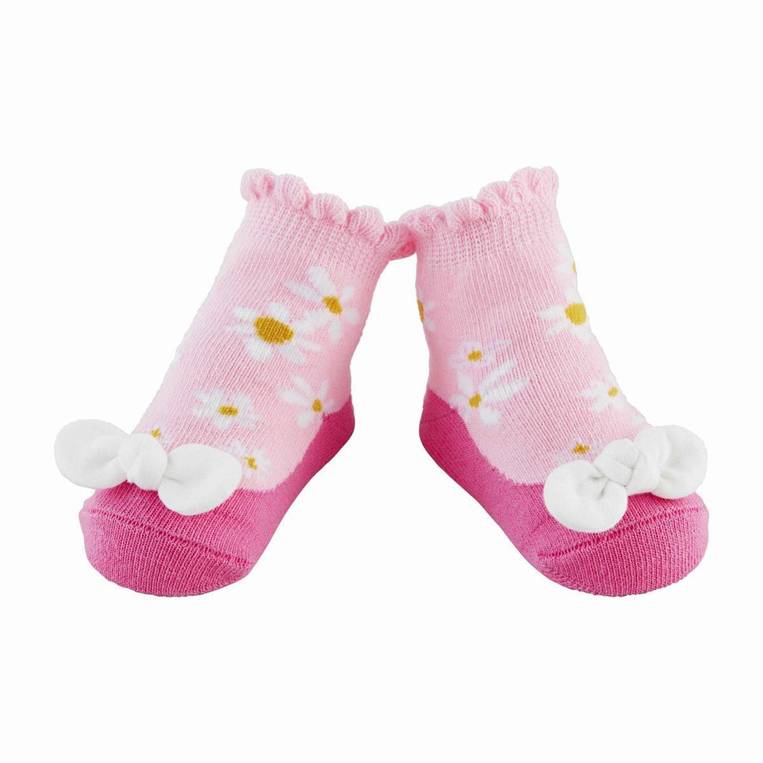 PINK DAISY SOCKS Mud Pie Bonjour Fete - Party Supplies