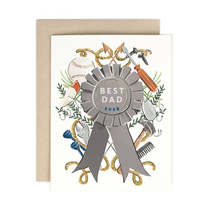 Best Dad Ever Amy Heitman Bonjour Fete - Party Supplies