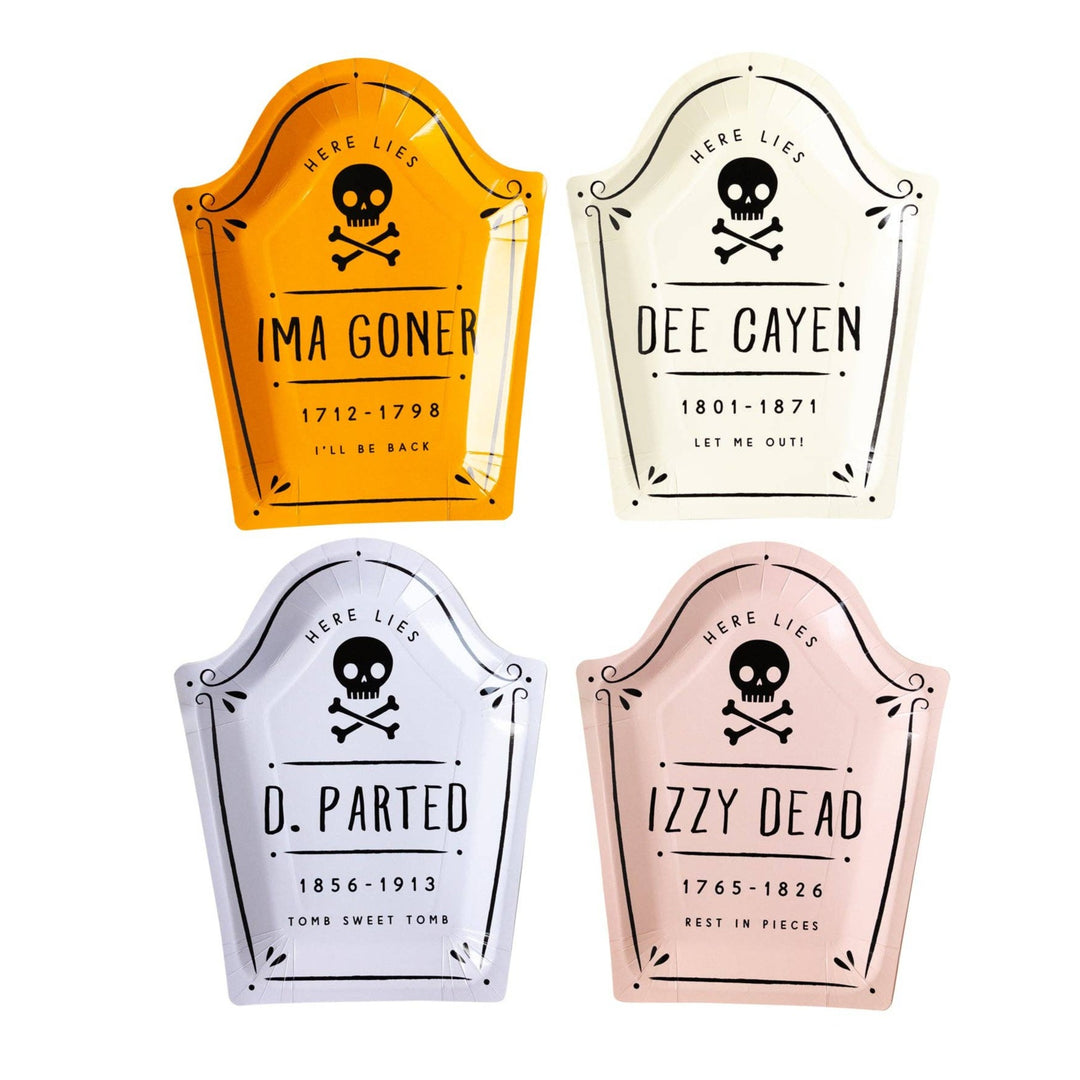 Tombstone Plates Bonjour Fete Party Supplies Halloween Party Supplies