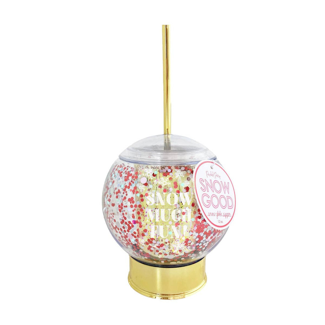 Snow Much Fun Confetti Snowglobe Cup Packed Party 0 Faire Bonjour Fete - Party Supplies
