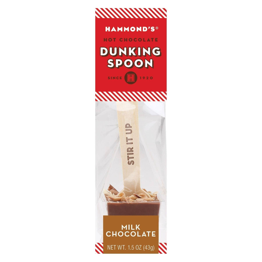 Milk Chocolate Dunking Spoon 1.5oz Hammond's Candies 0 Faire Bonjour Fete - Party Supplies