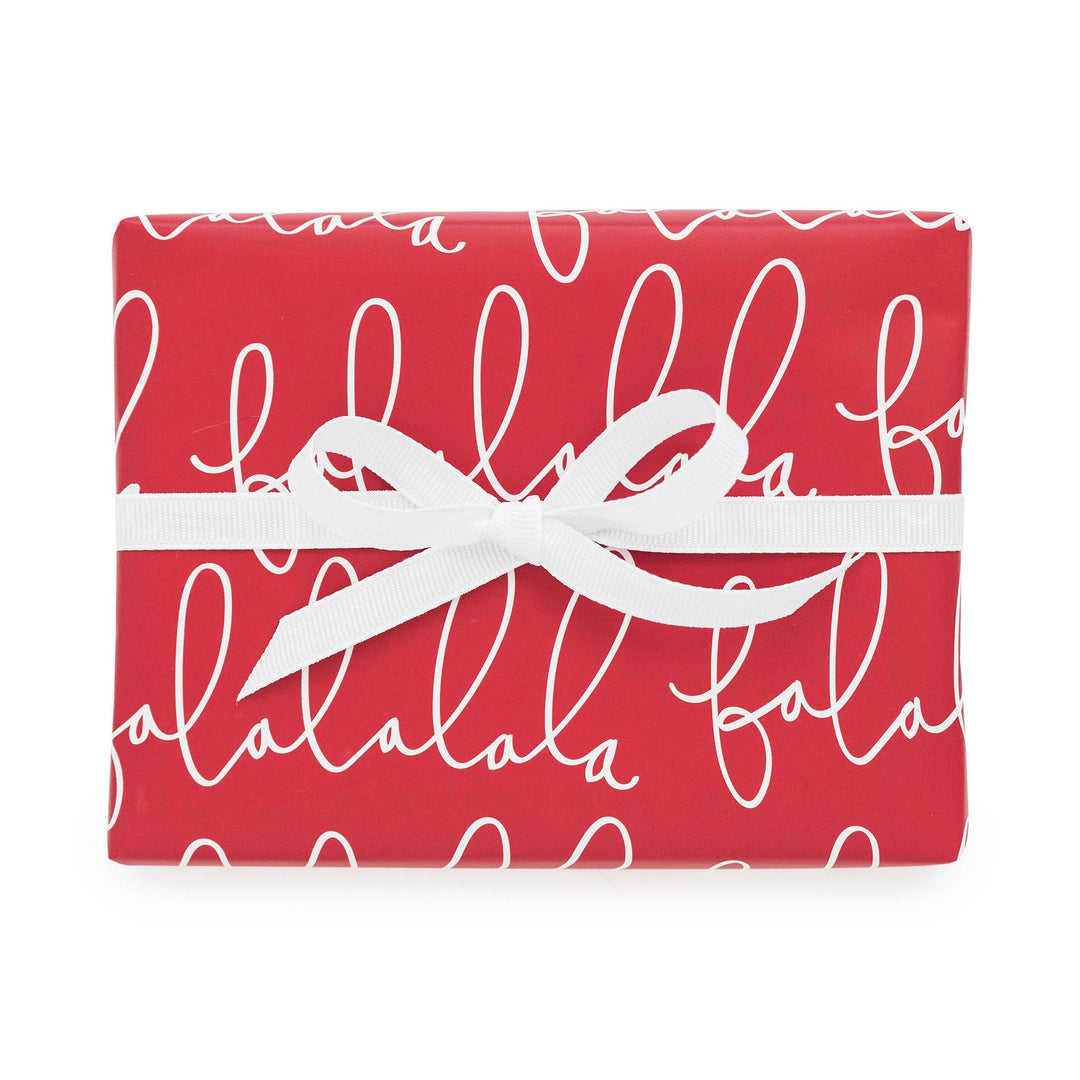 Red Falalala, Roll Sugar Paper 0 Faire Bonjour Fete - Party Supplies