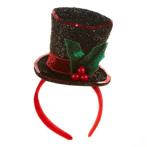 SNOWMAN TOP HAT HEADBAND Raz CHRISTMAS DECOR Bonjour Fete - Party Supplies