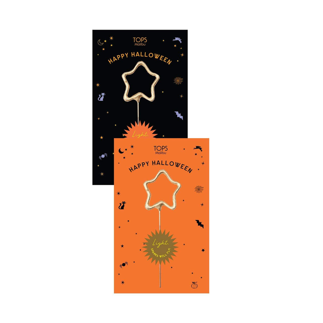 HALLOWEEN SPARKLER CARD TOPS Malibu Halloween Favors Bonjour Fete - Party Supplies