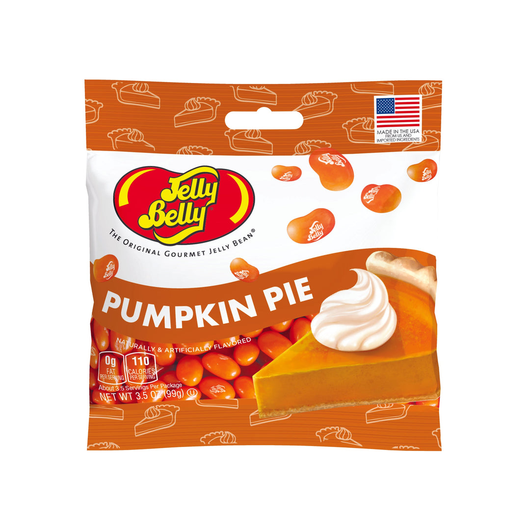 PUMPKIN PIE JELLY BELLY BAG Jelly Bean Halloween Candy Bonjour Fete - Party Supplies