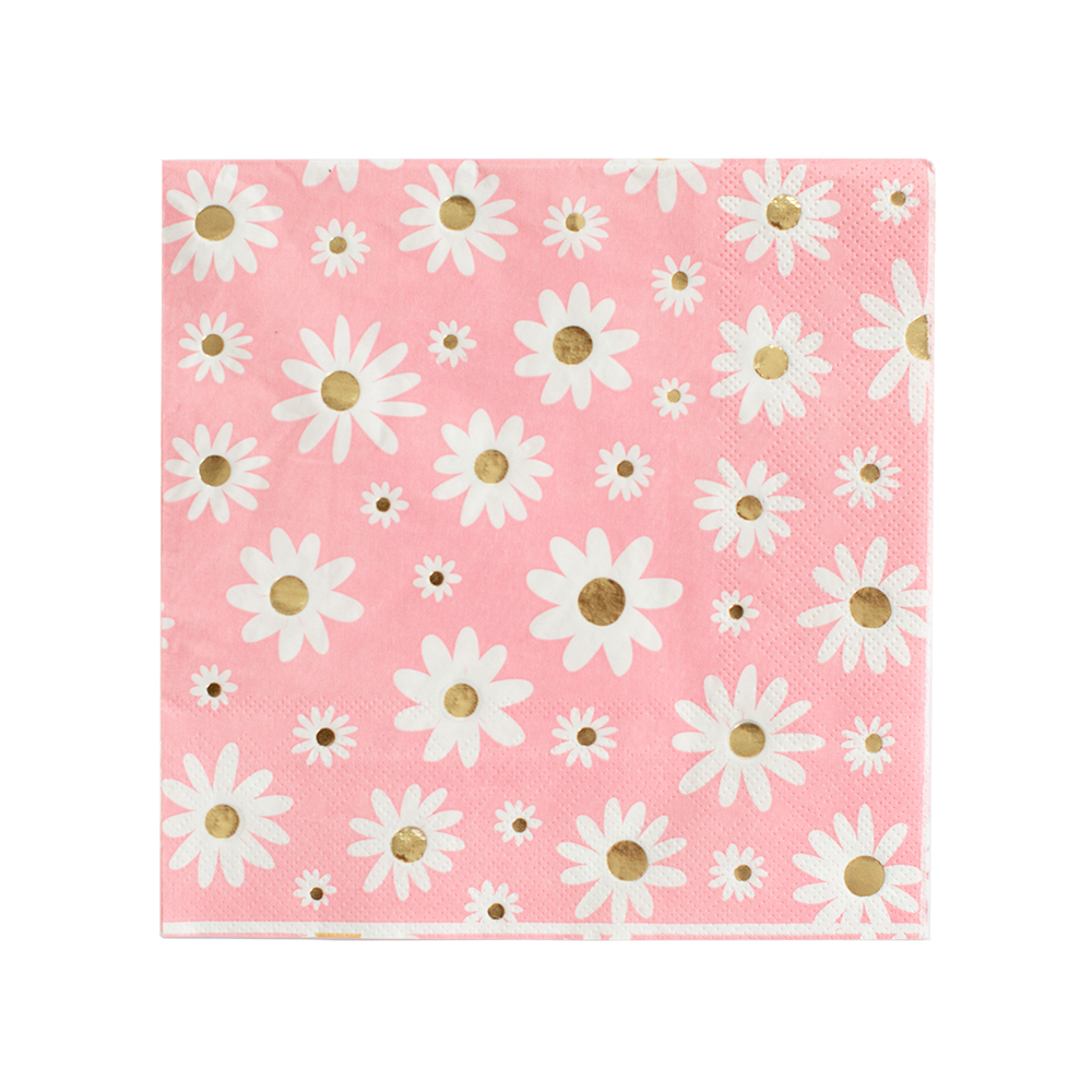 Peace & Love Daisy Large Napkins - 16  Pack Jollity & Co. + Daydream Society 0 Faire Bonjour Fete - Party Supplies