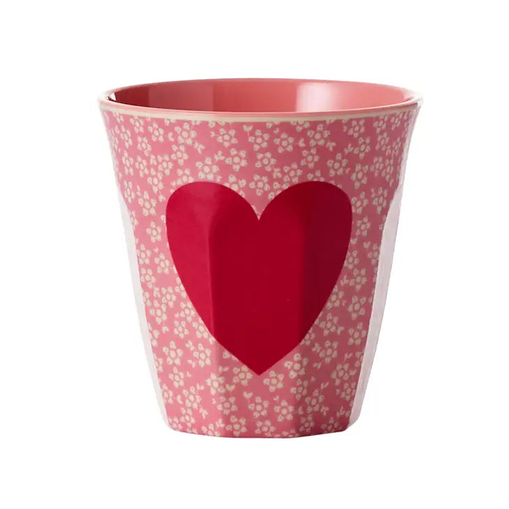 HEART PRINT MELAMINE CUP RicebyRice Cups Bonjour Fete - Party Supplies