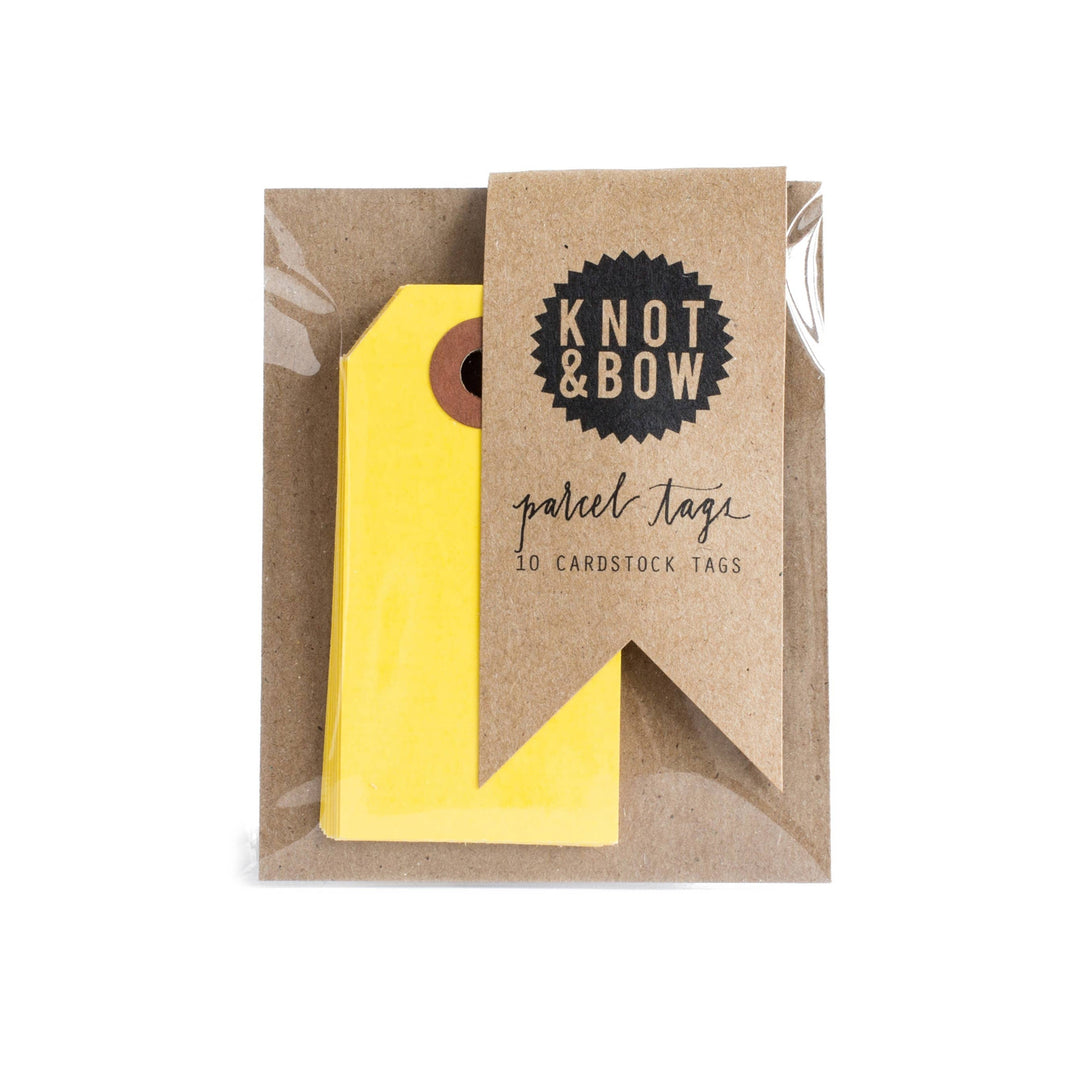 Yellow Parcel Tags Knot & Bow Bonjour Fete - Party Supplies