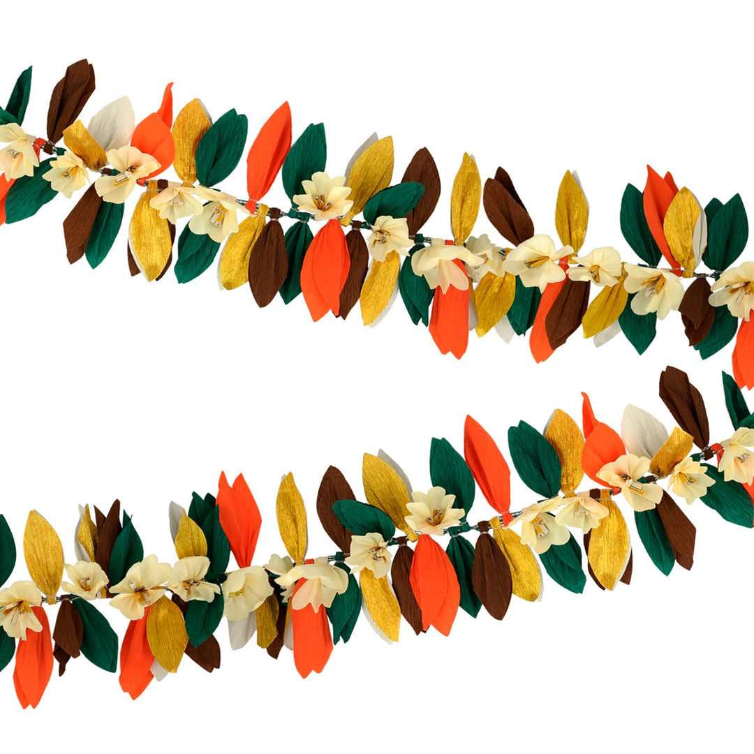 FALL FLOWER GARLAND Meri Meri Garlands & Banners Bonjour Fete - Party Supplies