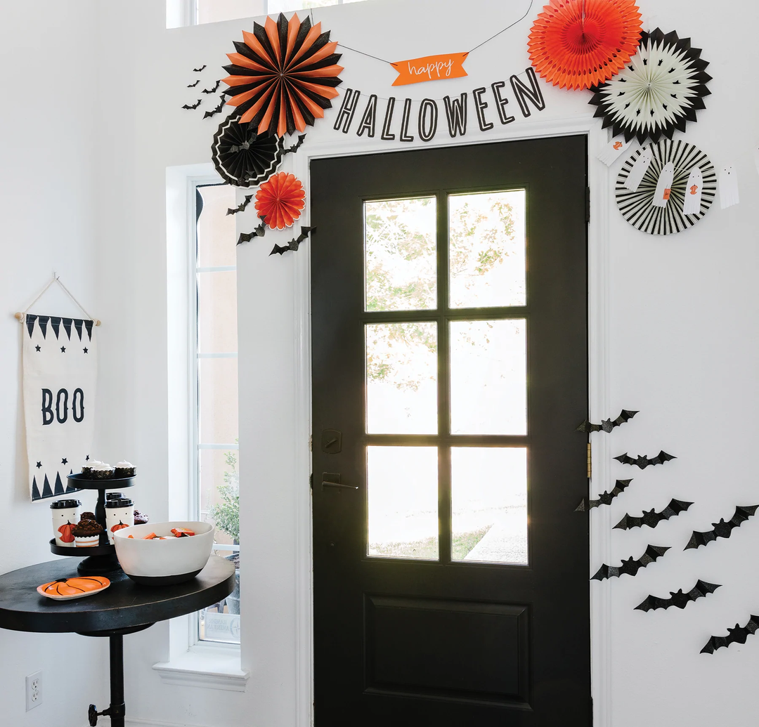 BOO CREW HAPPY HALLOWEEN BANNER My Mind’s Eye Halloween Party Supplies Bonjour Fete - Party Supplies