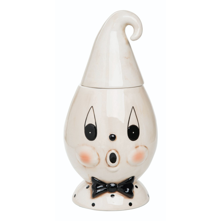 JOHANNA PARKER VINTAGE HALLOWEEN GHOST COOKIE JAR Bonjour Fete - Party Supplies