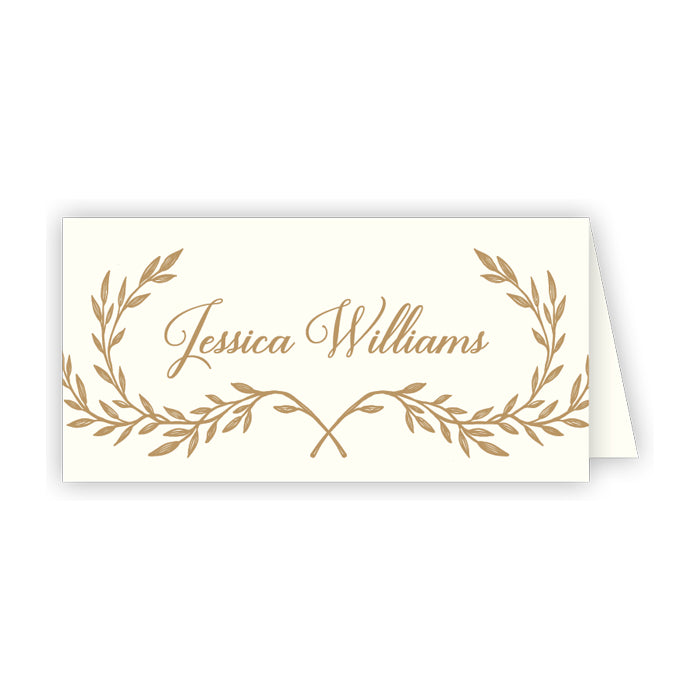 FALL LAUREL BRANCHES PLACE CARDS Rosanne Beck Collections Thanksgiving Party Supplies Bonjour Fete - Party Supplies