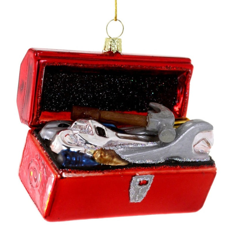 TOOL BOX ORNAMENT BY CODY FOSTER Cody Foster Co. Christmas Ornament Bonjour Fete - Party Supplies