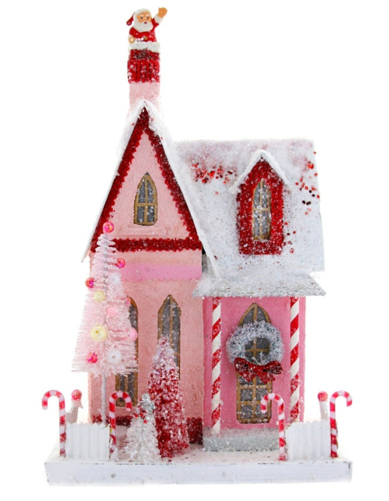 CANDY CANE COTTAGE BY CODY FOSTER Cody Foster Co. Christmas House Bonjour Fete - Party Supplies