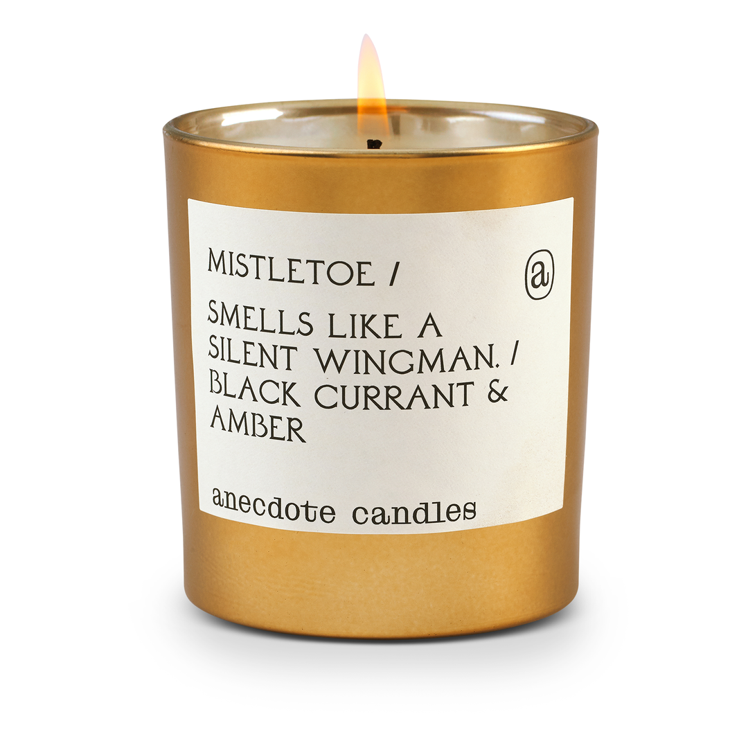 MISTLETOE GOLD TUMBLER CANDLE (LIMITED EDITION) Anecdote Candles Candles Bonjour Fete - Party Supplies