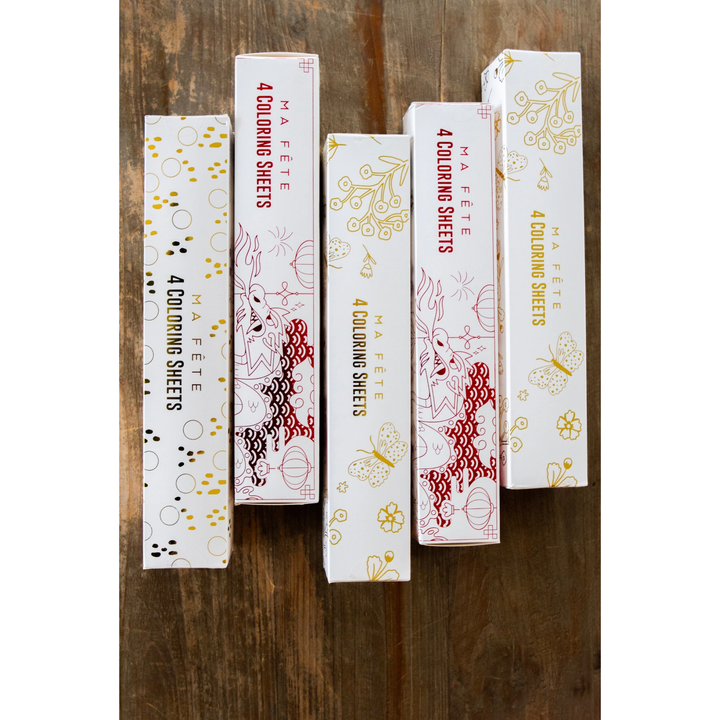 NINJA COLORING SHEETS Ma Fete Bonjour Fete - Party Supplies