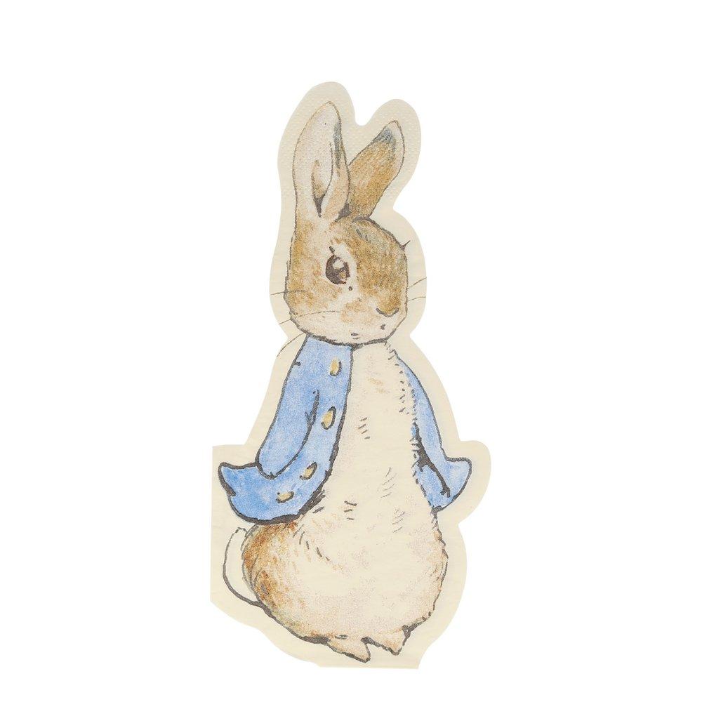 PETER RABBIT DIE CUT NAPKINS Meri Meri Napkins Bonjour Fete - Party Supplies