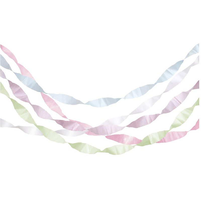 Bright Crepe Paper Streamers - Bonne Fête