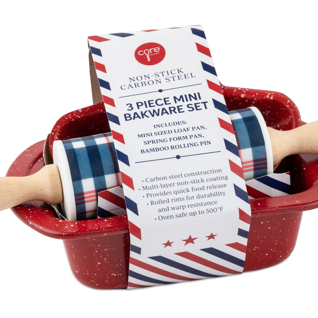 PATRIOTIC MINI BAKEWARE SET Core Home Bonjour Fete - Party Supplies