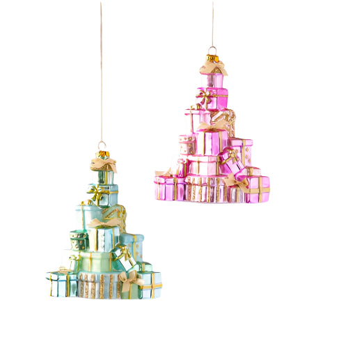 PILE OF PACKAGES ORNAMENT One Hundred 80 Degrees Christmas Ornament Bonjour Fete - Party Supplies