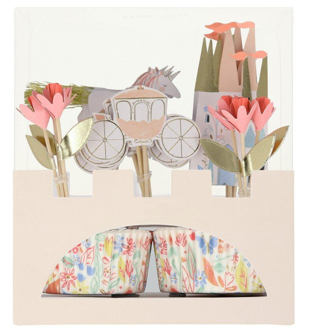 PRINCESS CUPCAKE KIT Meri Meri Cupcake Kit Bonjour Fete - Party Supplies