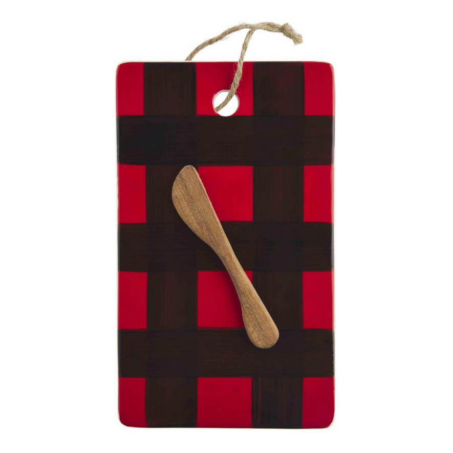 RED LODGE CERAMIC BOARD SET Mud Pie Bonjour Fete - Party Supplies