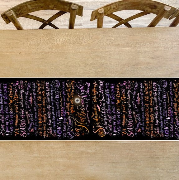 Spooky Season Halloween Table Runner Cami Monet 0 Faire Bonjour Fete - Party Supplies