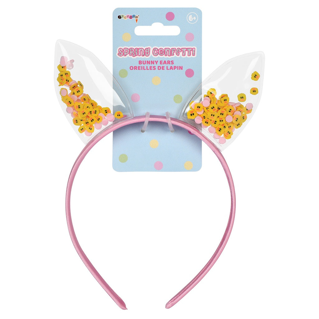 SPRING CONFETTI BUNNY EARS Iscream Easter Gifts & Basket Fillers Bonjour Fete - Party Supplies