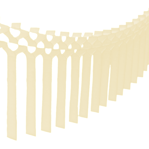 IVORY STREAMER GARLAND Devra Party Garlands & Banners Bonjour Fete - Party Supplies