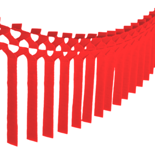 RED STREAMER GARLAND Devra Party Garlands & Banners Bonjour Fete - Party Supplies