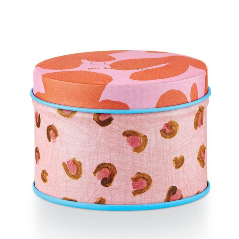 ILLUME PINK PEPPER FRUIT SMALL FLEUR TIN Illume Candles Bonjour Fete - Party Supplies