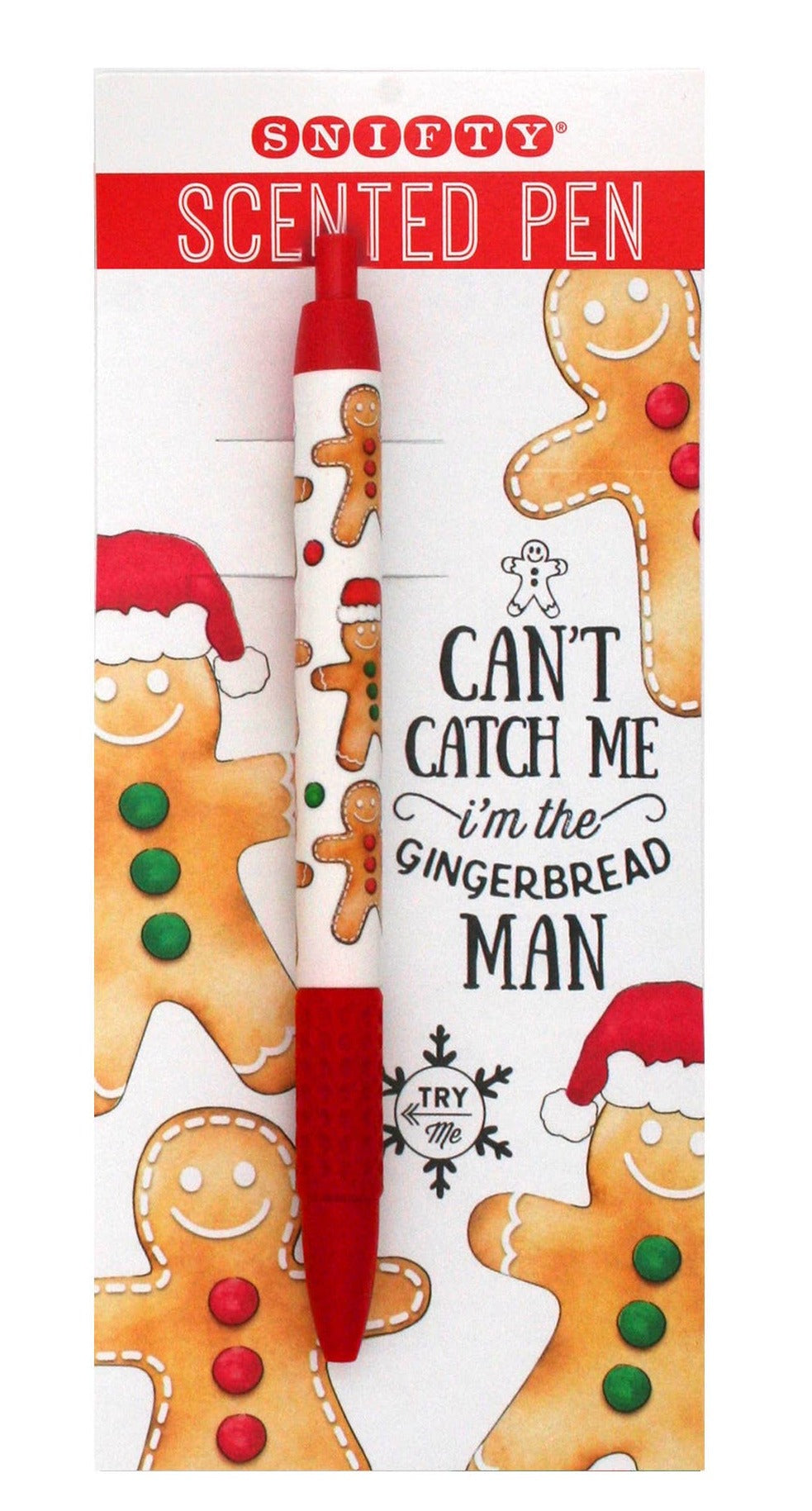 GINGERBREAD HOLIDAY SCENTED PEN CARDED - SET OF 6 SNIFTY Christmas Holiday Games & Crafts Bonjour Fete - Party Supplies