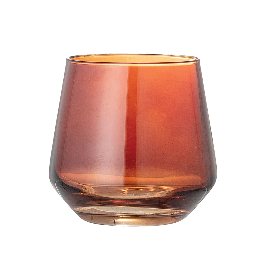 AMBER COLOR DRINKING GLASS BY BLOOMINGVILLE Bloomingville Glassware Bonjour Fete - Party Supplies