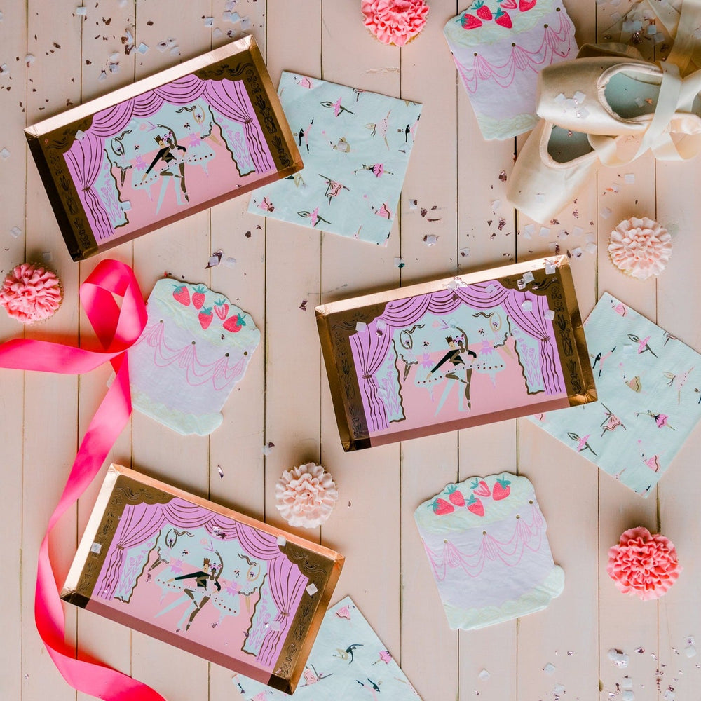 PIROUETTE BALLET THEMED LARGE PLATES Jollity & Co. + Daydream Society Plates Bonjour Fete - Party Supplies