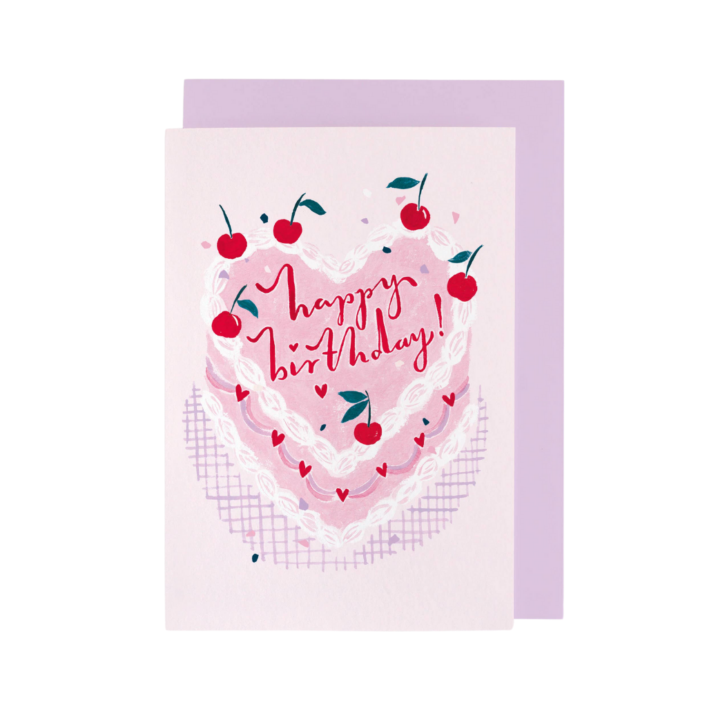 KITSCH BIRTHDAY CAKE CARD Sister Paper Co. Bonjour Fete - Party Supplies
