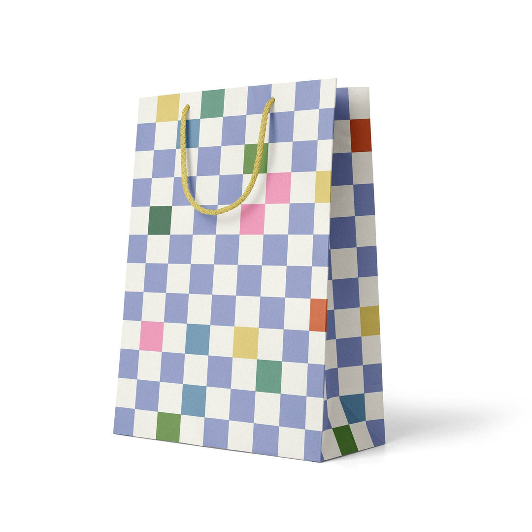 Check Check Gift Bag Amy Heitman 0 Faire Bonjour Fete - Party Supplies
