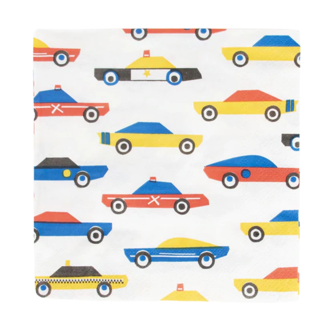 CARS PAPER NAPKINS My Little Day Napkins Bonjour Fete - Party Supplies