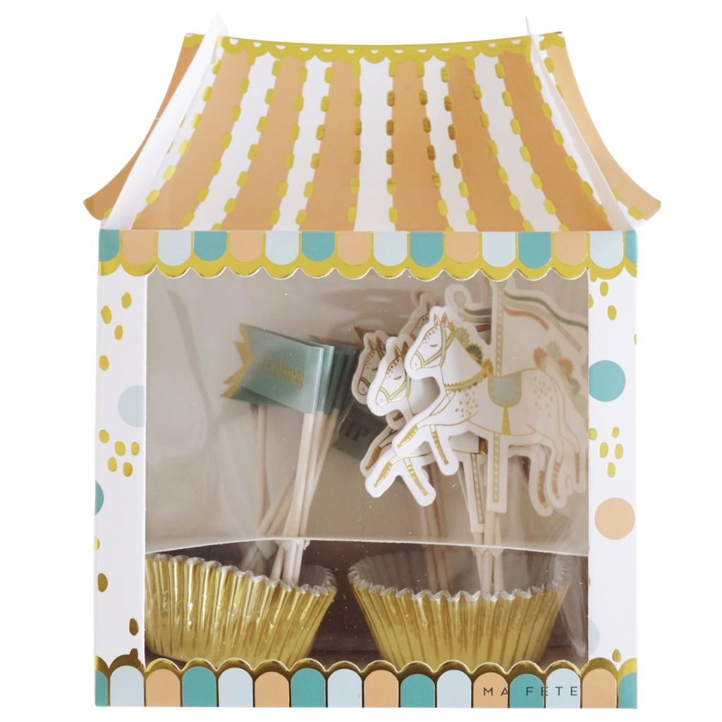 FUN FAIR CUPCAKE KIT Ma Fete Cupcake Kit Bonjour Fete - Party Supplies