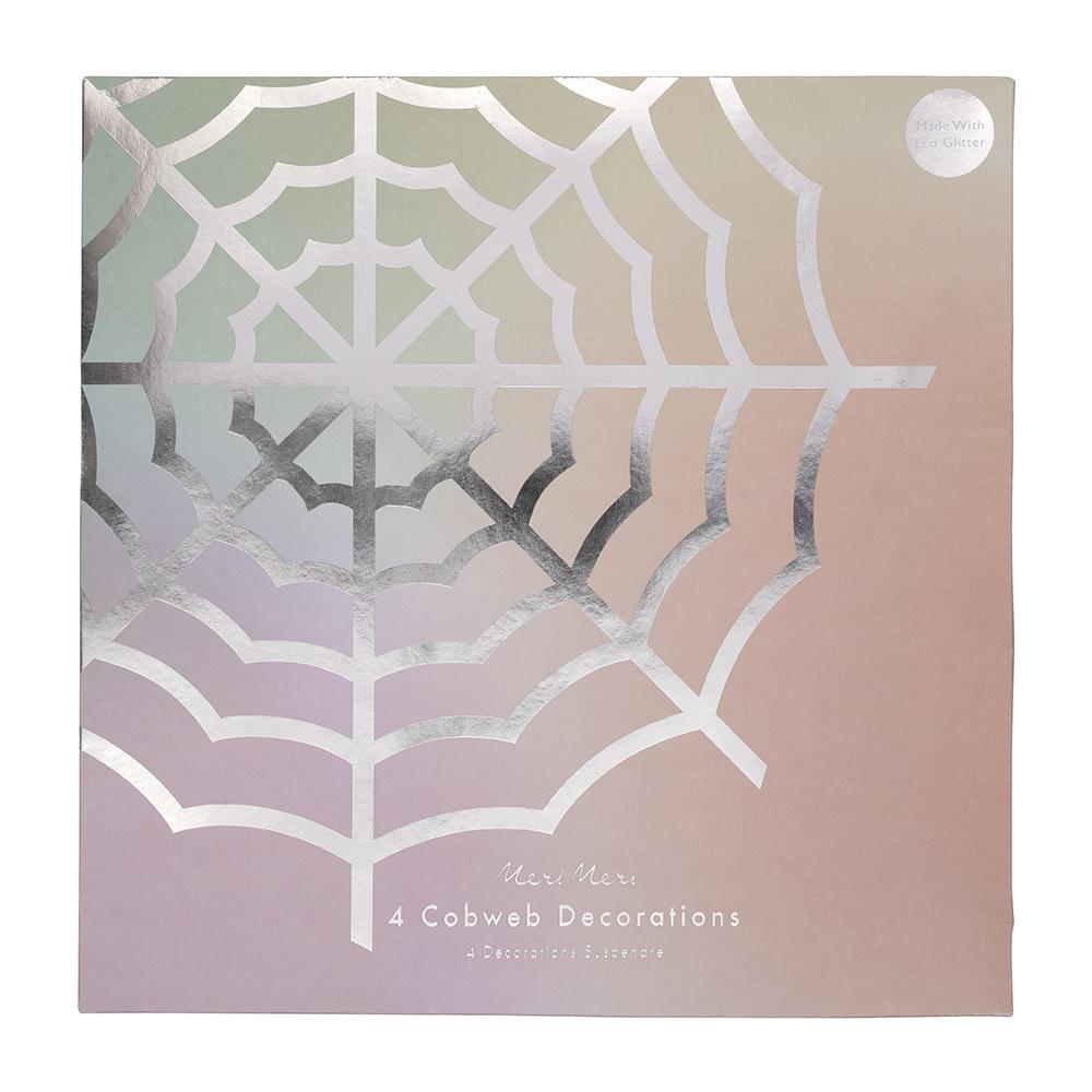 HALLOWEEN HANGING COBWEBS Meri Meri Halloween Decor Bonjour Fete - Party Supplies