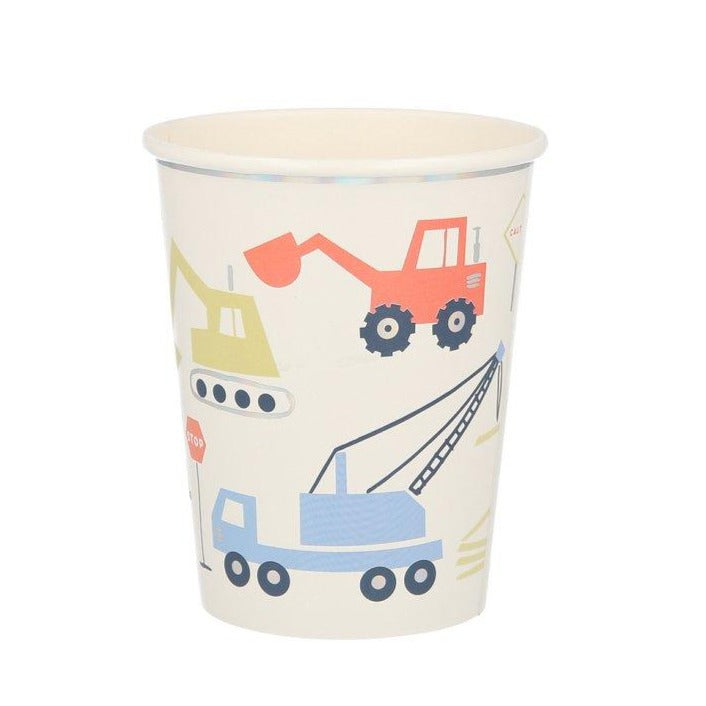 CONSTRUCTION THEMED CUPS Meri Meri Cups Bonjour Fete - Party Supplies