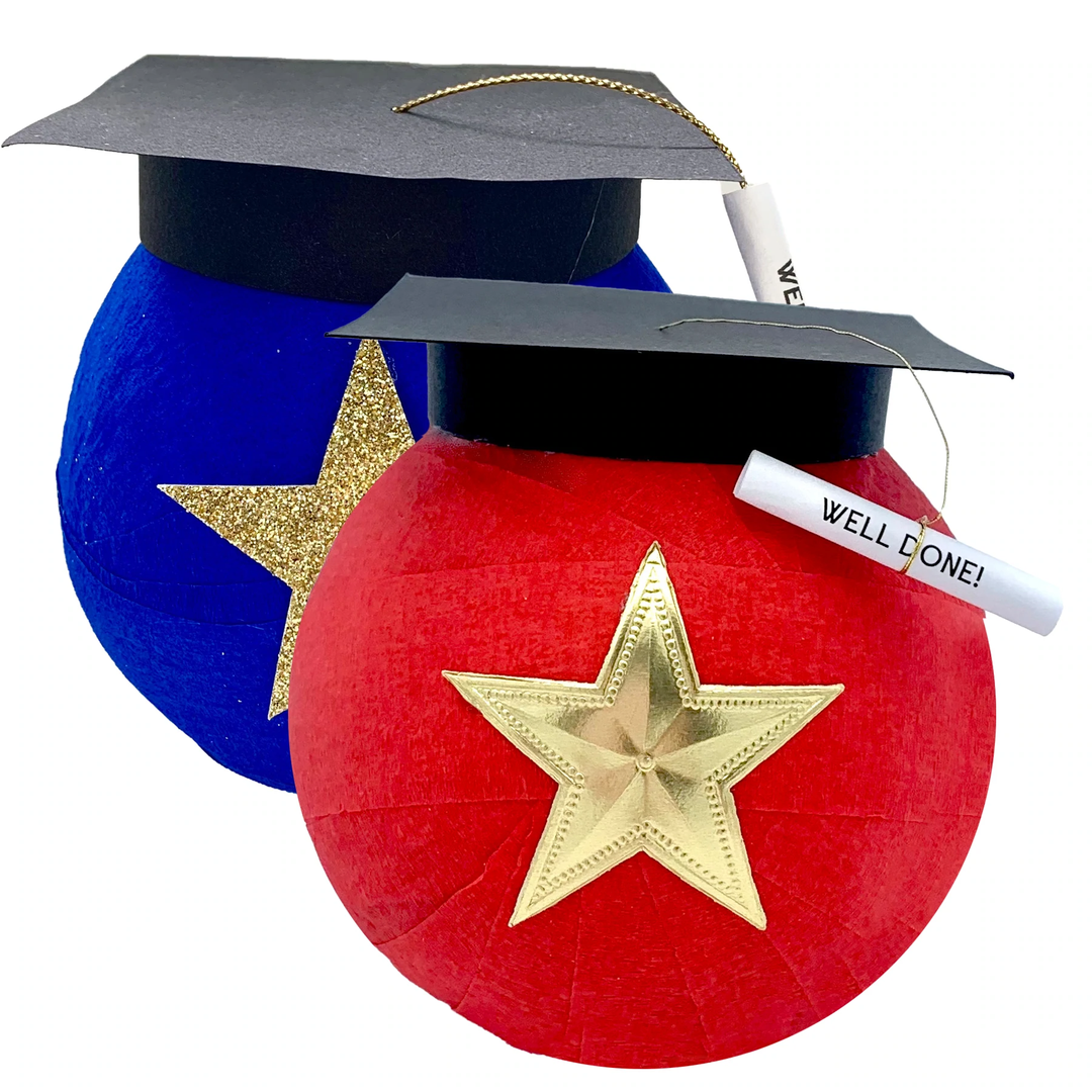 GRADUATION CAP SURPRIZE BALL TOPS MALIBU Graduation Bonjour Fete - Party Supplies